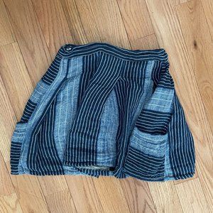 Ace & Jig Linen Boro Sea Pocket Mini Skirt Small